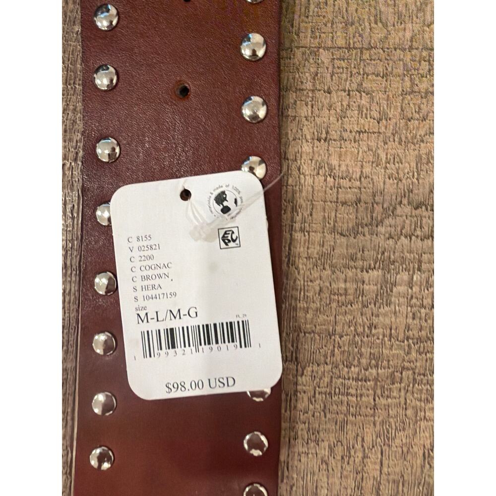 NWT Free People Hera Hip Belt Western Hippie Festival Brown Cottagecore - Picture 7 of 7